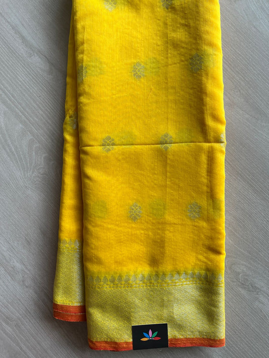 Simple Mixed Cotton Saree -27578
