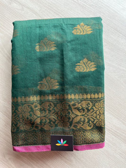 Simple Mixed Cotton Saree -27583