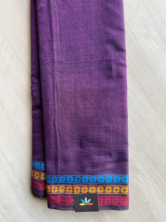 Handloom Bengal Soft Cotton Saree (without blouse) -27618