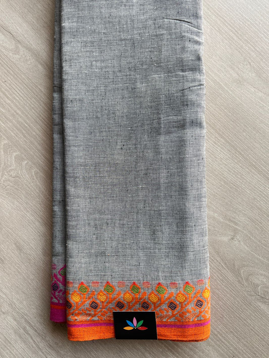 Handloom Bengal Soft Cotton Saree (without blouse) -27620