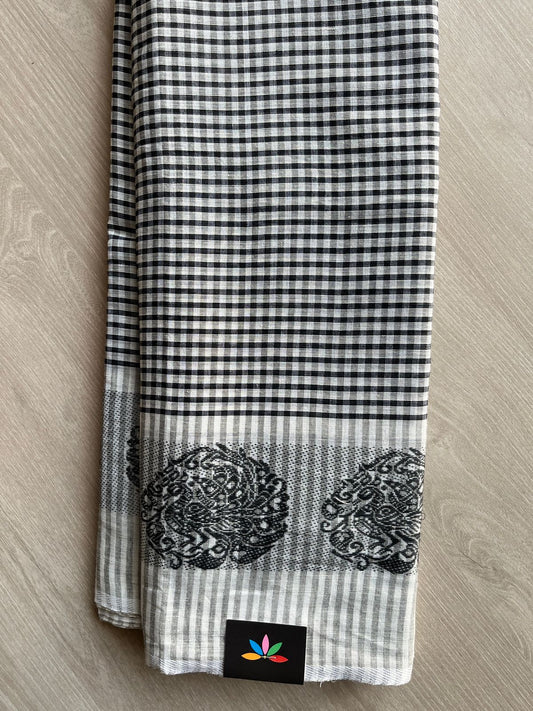 Handloom Bengal Soft Cotton Saree (without blouse) -27621