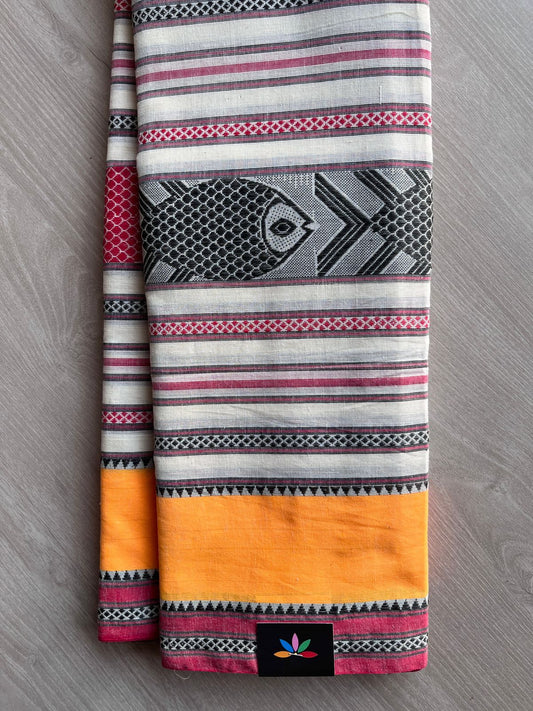 Handloom Bengal Soft Cotton Saree (without blouse) -27622