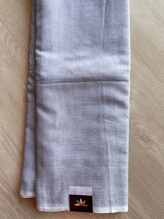 Plain Fine Mul Cotton Saree -27656