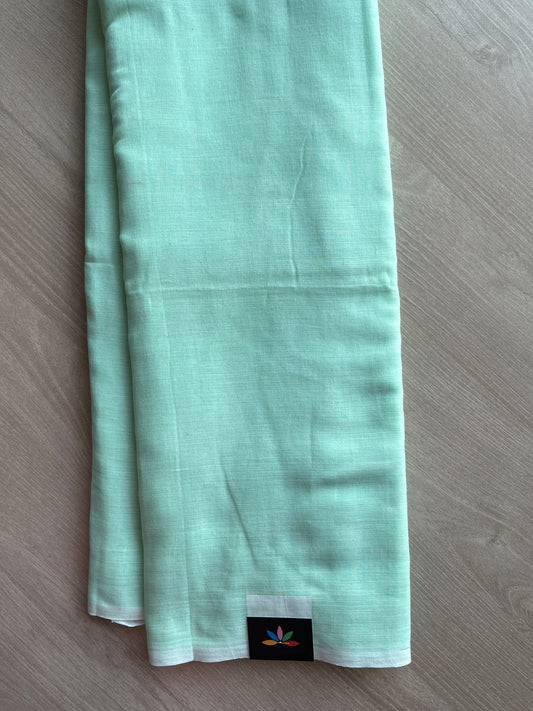 Plain Fine Mul Cotton Saree -27658