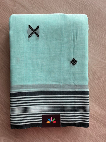 Contrast Border Cotton Saree-27674