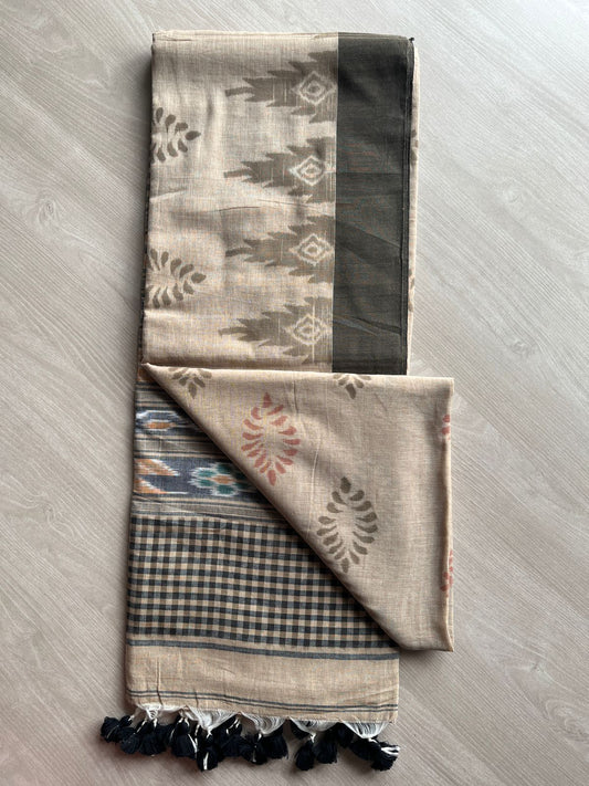 Ikkat Design Soft Cotton Saree- 27708