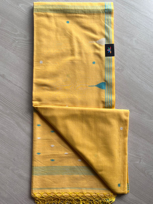 Temple Border Bengal Soft Cotton Saree - 27713