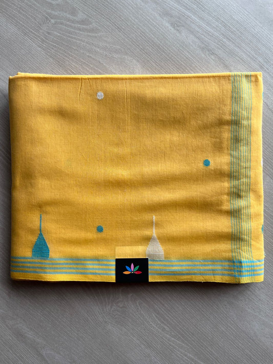 Temple Border Bengal Soft Cotton Saree - 27713