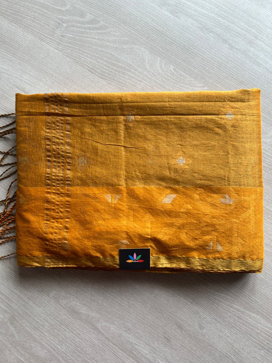 Contrast Border Tissue Cotton Saree-27715