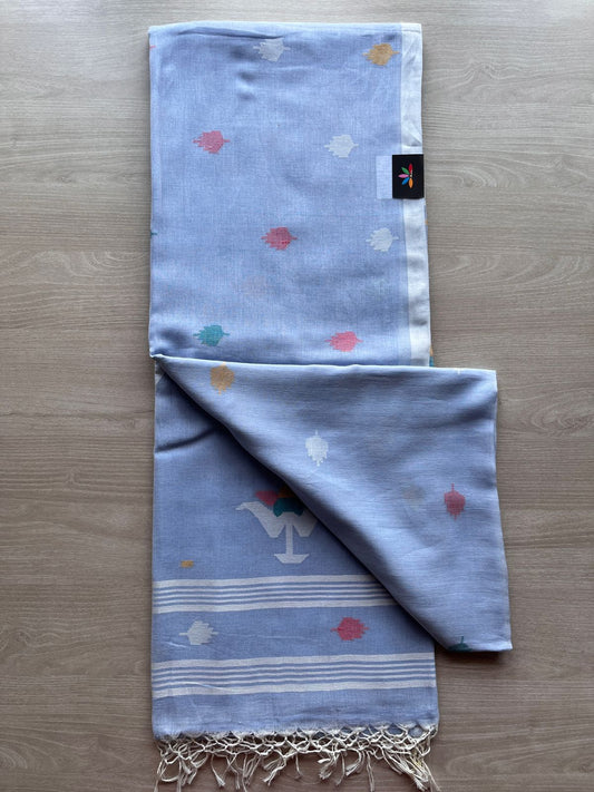 Handloom Bengal Soft Cotton Jamdani Saree -27810