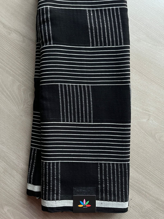 Handwoven Bengal Soft Cotton Saree -27816