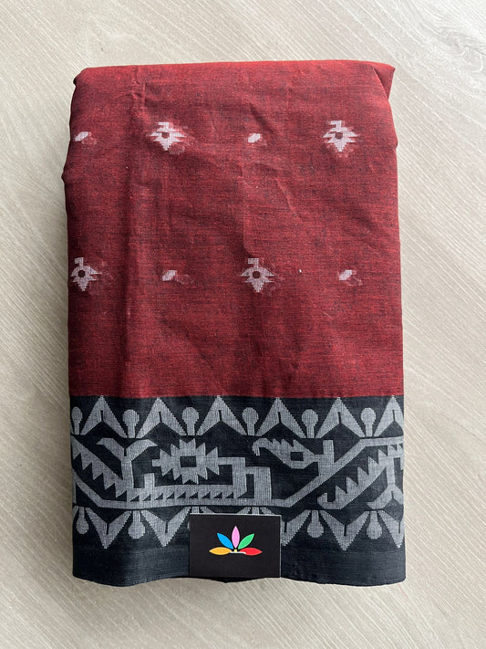 Everyday Wear Bengal Tant Cotton Saree (Starched Finish)- 27932