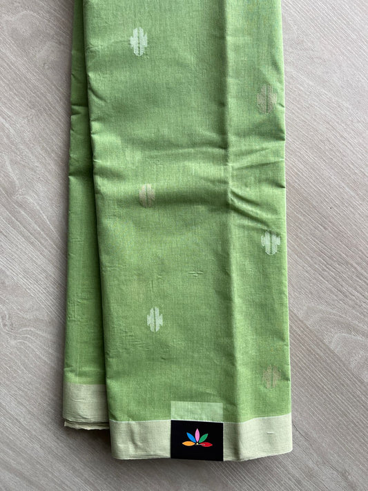 Handwoven Bengal Jamdani Cotton Saree(Without blouse)- 27935