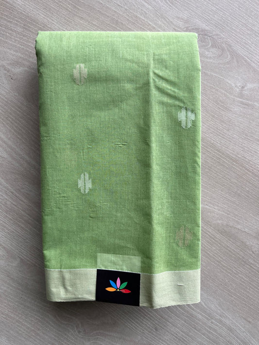 Handwoven Bengal Jamdani Cotton Saree(Without blouse)- 27935