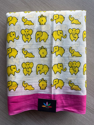 Quirky Printed Mul Cotton Saree- 28072-28076