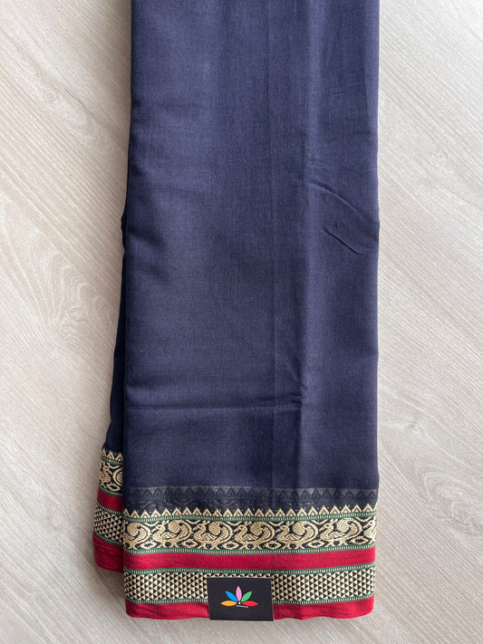 Annam Border Narayanpet Mercerized Cotton Saree (Without blouse) -28118