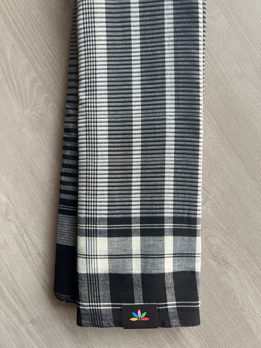 Handloom Gamcha Cotton Saree (Without Blouse) 28148