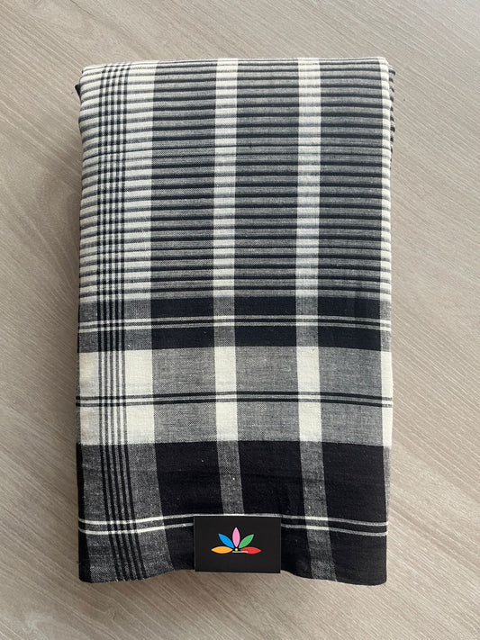 Handloom Gamcha Cotton Saree (Without Blouse) 28148