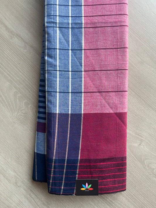 Handloom Gamcha Cotton Saree (Without Blouse) 28154