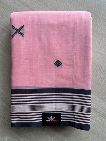 Contrast Border Cotton Saree-28167-28168