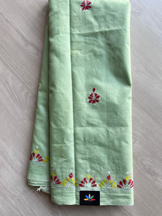 Kantha Stitch Cotton Saree  -28183