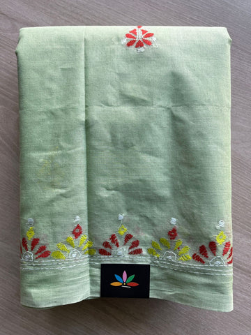 Kantha Stitch Cotton Saree  -28183