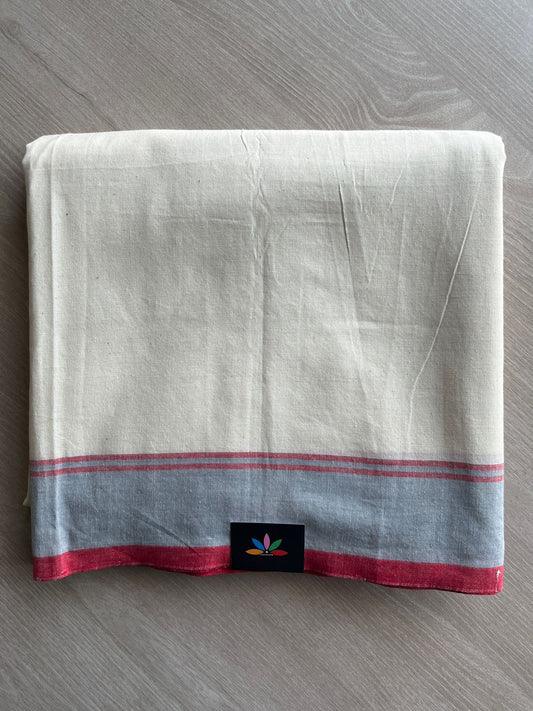 Handloom Cotton Unstitched Top Fabric with Duppata-28496