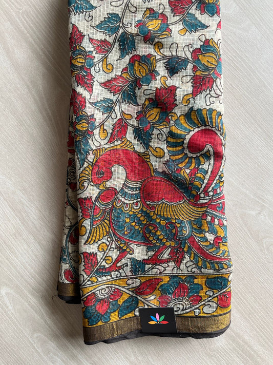 Printed Soft Kota Kalamkari Saree- 28622