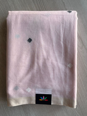 Handwoven Bengal Soft Cotton Jamdani Saree-28770