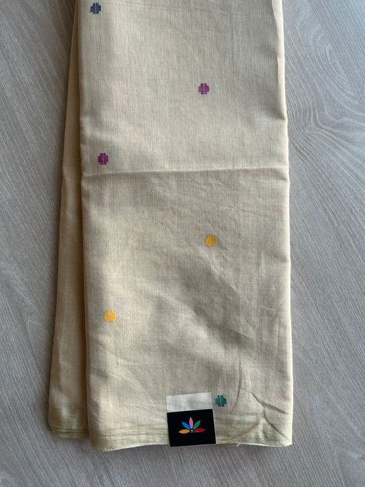 Handwoven Bengal Soft Cotton Jamdani Saree-28773