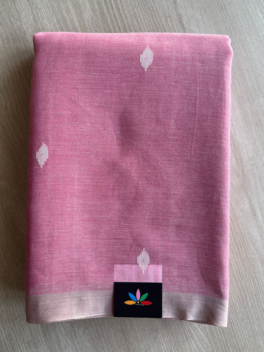 Handwoven Bengal Soft Cotton Jamdani Saree-28775