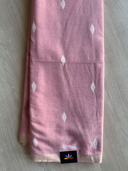 Handwoven Bengal Soft Cotton Jamdani Saree-28777