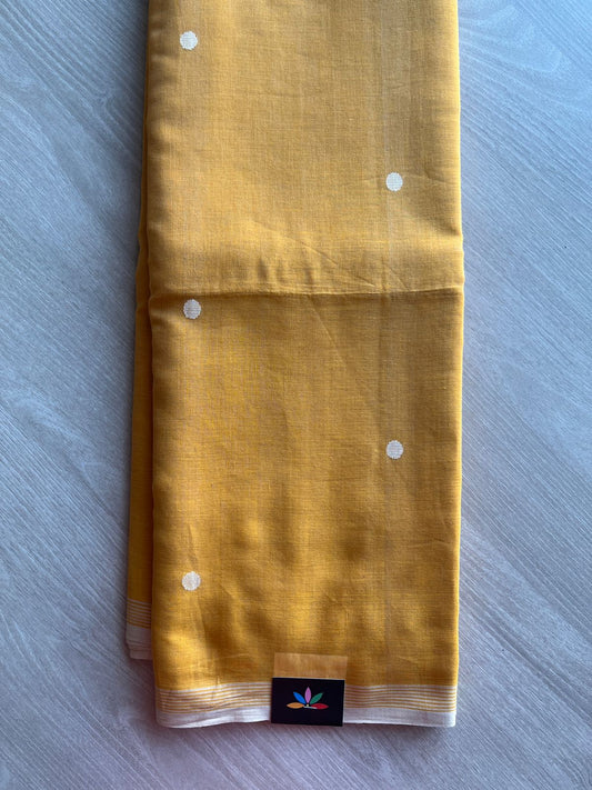 Handwoven Bengal Soft Cotton Jamdani Saree-28778