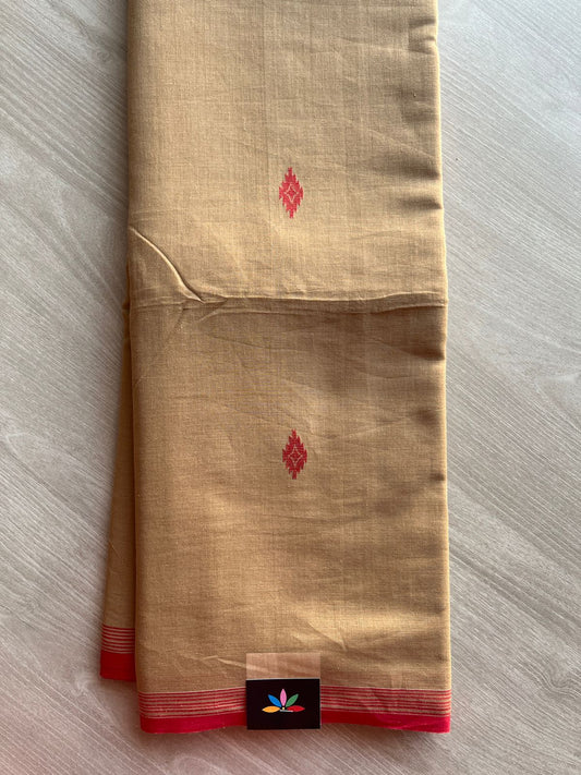 Handwoven Bengal Soft Cotton Jamdani Saree-28779