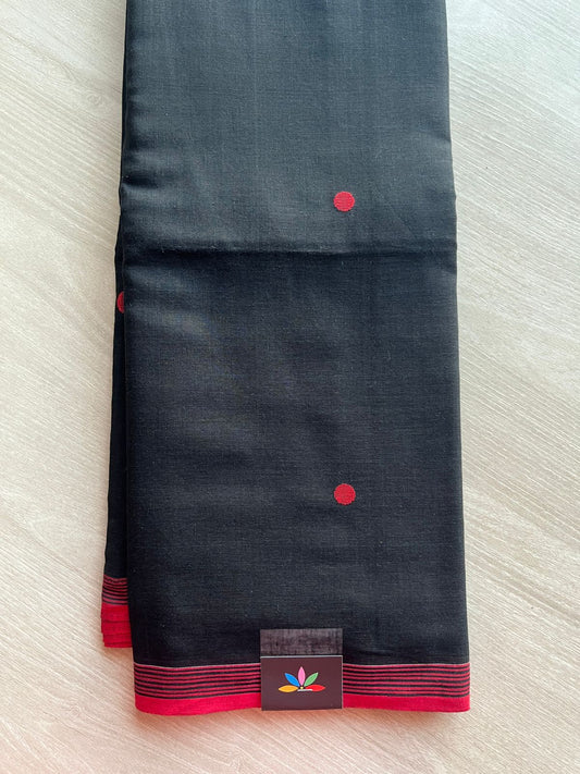 Handwoven Bengal Soft Cotton Jamdani Saree-28781