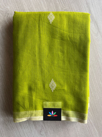 Handwoven Bengal Soft Cotton Jamdani Saree-28782