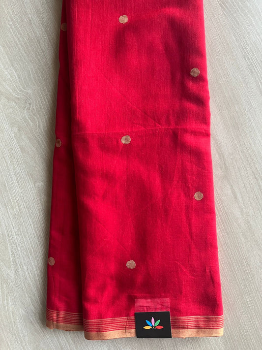 Handwoven Bengal Soft Cotton Jamdani Saree-28788-28789