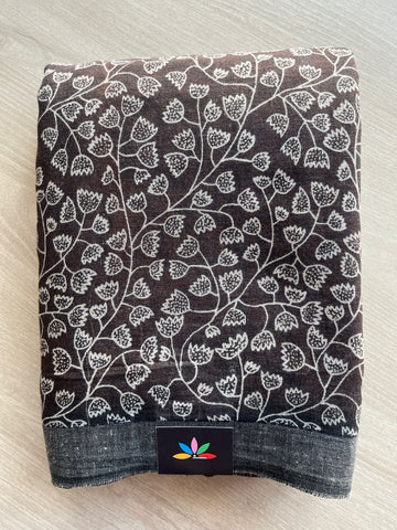 Printed Slub Cotton Saree -28906