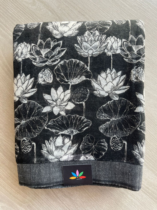 Printed Slub Cotton Saree -28908