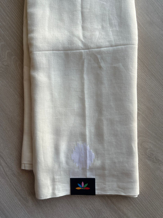 Handspun and Handwoven Bengal Soft Cotton Jamdani Saree - 28912