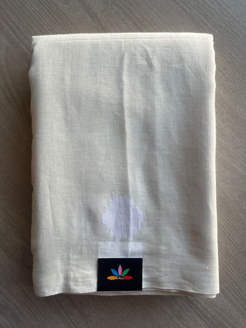 Handspun and Handwoven Bengal Soft Cotton Jamdani Saree - 28912