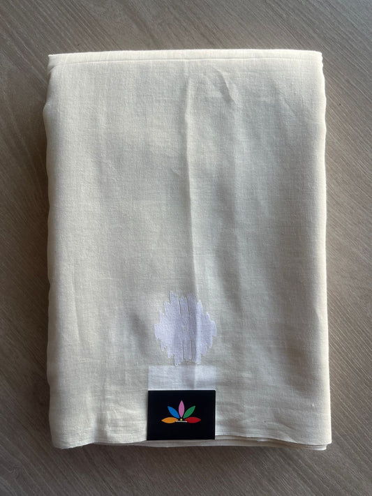 Handspun and Handwoven Bengal Soft Cotton Jamdani Saree - 28912