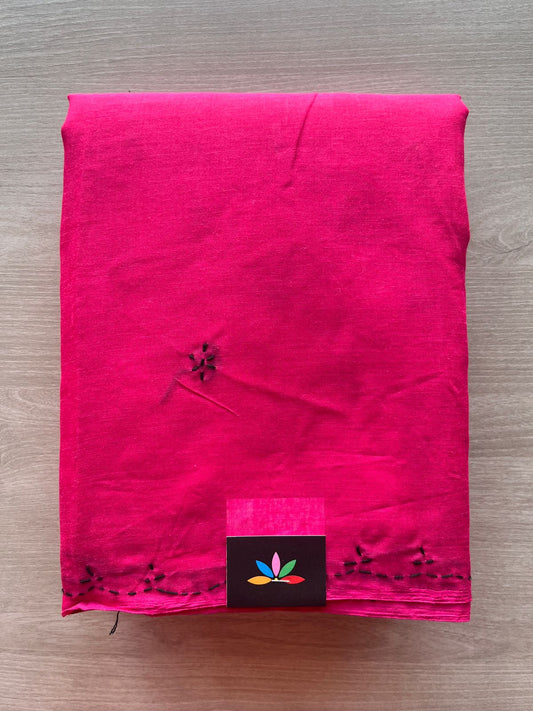 Simple Chikankari Voile Cotton Saree- 28938