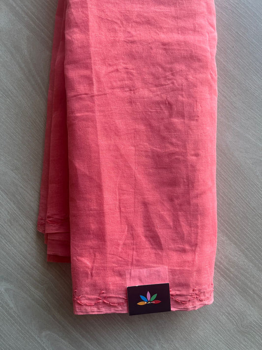 Simple Chikankari Voile Cotton Saree- 28939