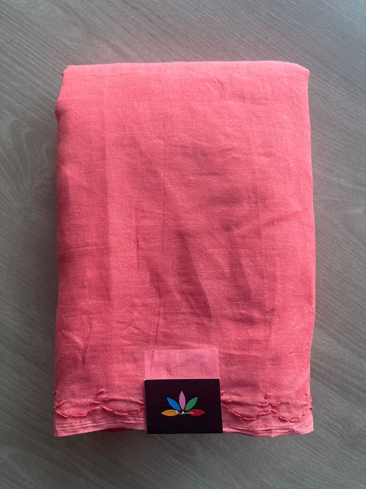 Simple Chikankari Voile Cotton Saree- 28939