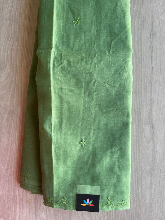 Simple Chikankari Voile Cotton Saree- 28940