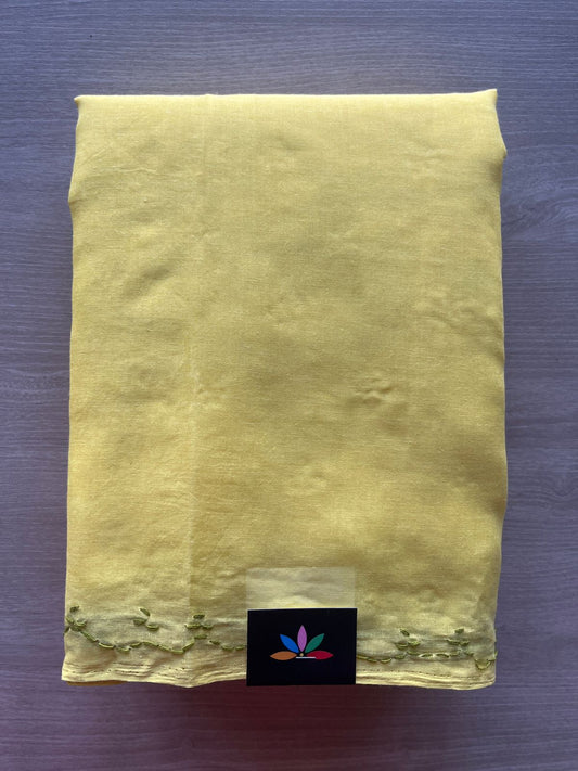 Simple Chikankari Voile Cotton Saree- 28941