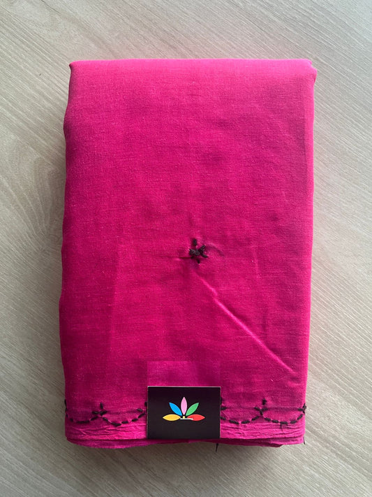 Simple Chikankari Voile Cotton Saree- 28943