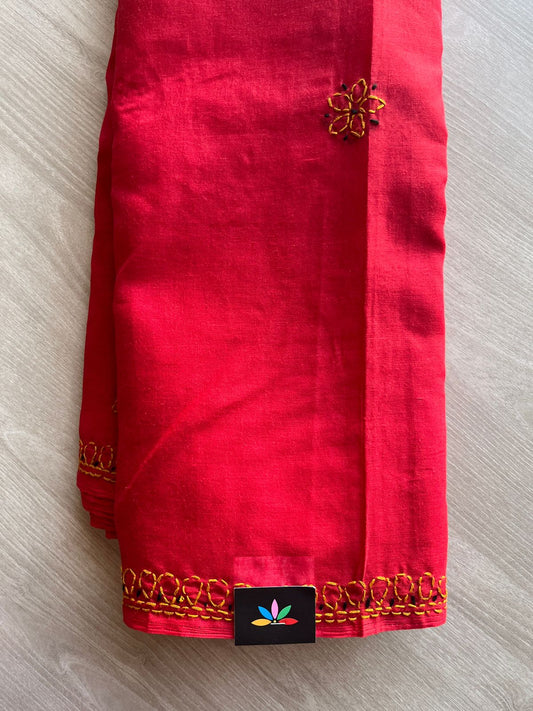 Chikankari Voile Cotton Saree- 28973