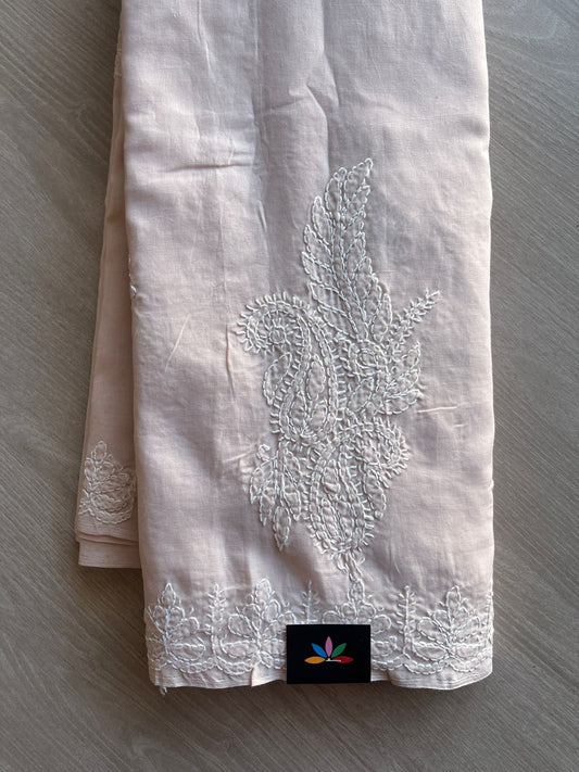 Chikankari Voile Cotton Saree- 28974